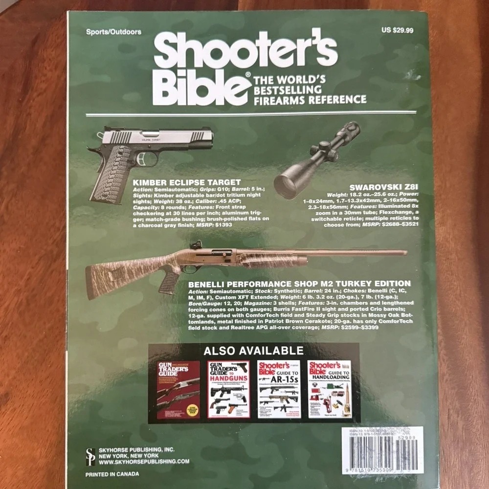 Shooter's Bible Lot 2 Books 109th & 110th Editions Firearms Guide Reference